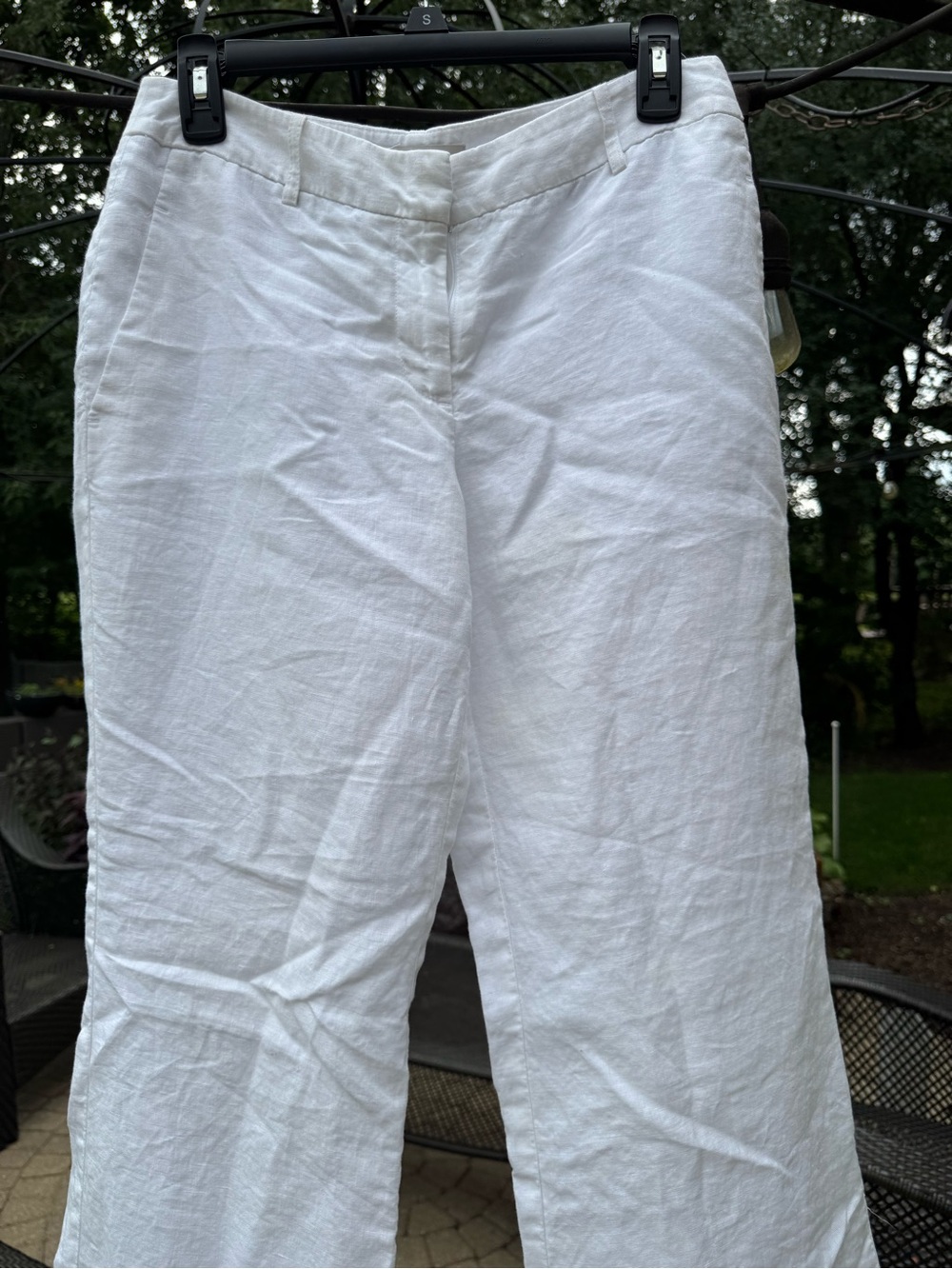 Linen J. Crew White Linen pants